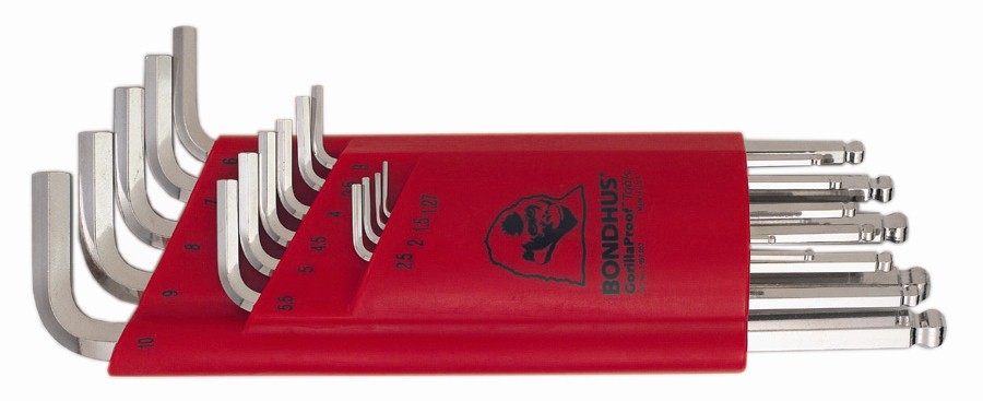 Набор удлинненых шестигранников с кулачком ''Bondhus Balldriver BriteGuard'' /15 шт., cерия GorillaPro